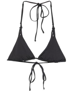 Frankie's Bikinis X Jennie Encore Triangle Bikini Top - Black