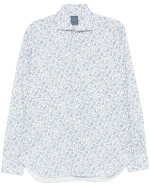 Barba Napoli Dandy Life Floral Shirt - Blue