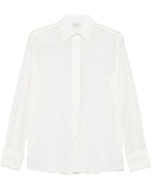 Mazzarelli Long-Sleeve Button-Up Shirt - White
