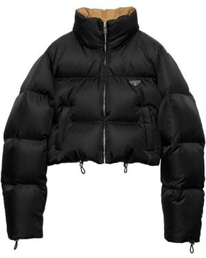 Prada Padded Stand-Up Collar Jacket - Black