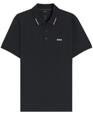 BOSS Piqué Polo Shirt - Black