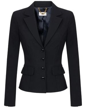 Elisabetta Franchi Technical-Fabric Jacket - Blue