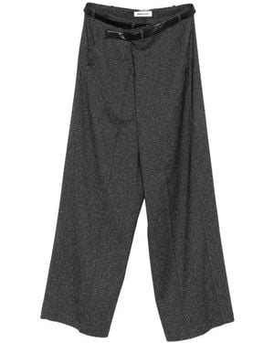 DARKPARK Belted Tailored Pants - Gray