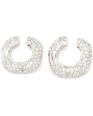 Cult Gaia Solene Crystal-Embellished Ear Cuffs (Set Of Three) - White