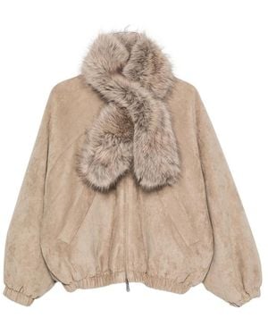 VALENTINI 1972 Reversible Faux-Fur Jacket - Natural