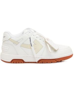 Off-White c/o Virgil Abloh Out Of Office Panelled Leather Trainers - White