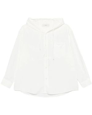 DUNST Hooded Shirt - White