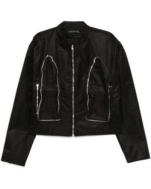 Who Decides War Window Biker Jacket - Black