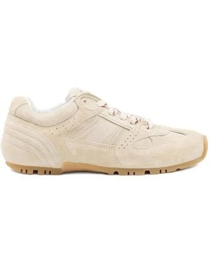 Alohas Suede Panelled Trainers - Natural