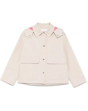 Yves Salomon Detachable-Hood Jacket - Natural