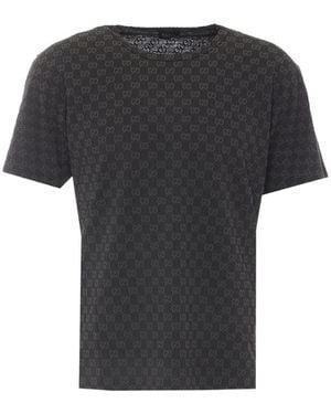 Gucci Printed Cotton Jersey T-Shirt - Black