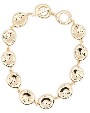 JOSEPH Bean Gilded Disc Necklace - Metallic