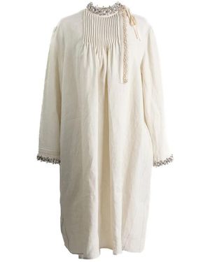 Prada Neutrals Dresses - White