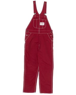 Napapijri Contrast-Stitching Jumpsuit - Red