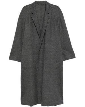Carven Wool Single-Breasted Coat - Grey