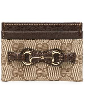 Gucci Horsebit-Detail Card Holder - Metallic