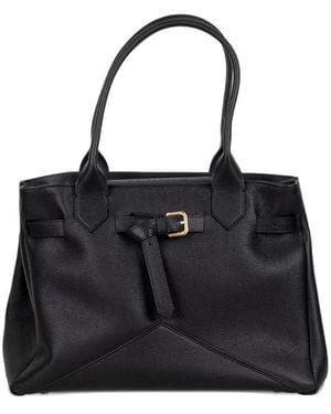 Ballantyne Kate 990 Buckle-Detail Tote Bag - Black