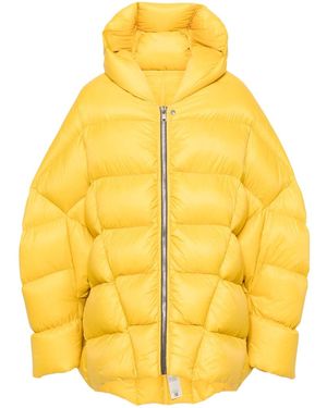 Rick Owens Peter Puffer Coat - Yellow