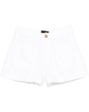 The Seafarer Frayed Shorts - White