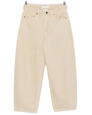 JC Sophie Pita Zip-Up Straight-Leg Jeans - Natural