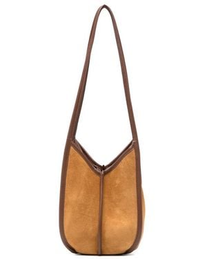Hereu Calella Panelled Shoulder Bag - Brown
