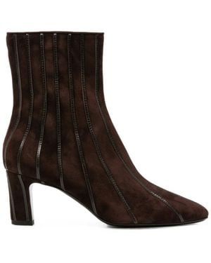 Herbert Levine Zip-Fastening Panelled Ankle Boots - Black