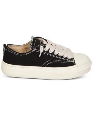 Represent Contrast-Stitching Trainers - Black