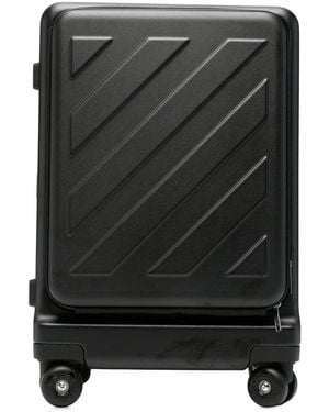Off-White c/o Virgil Abloh Off- For Travel Embossed Luggage - Black