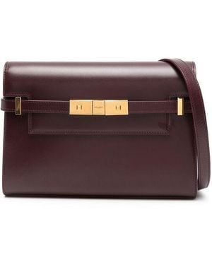 Saint Laurent Small Manhattan Shoulder Bag - Purple