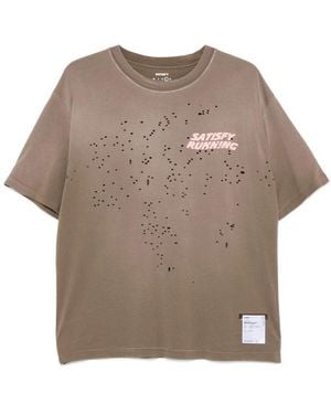 Satisfy Mothtech Distressed T-Shirt - Natural