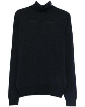 John Smedley Roll-Neck Sweater - Black