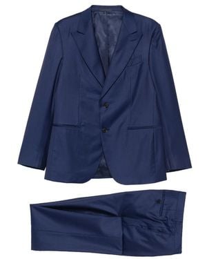 Caruso Peak-Lapel Suit - Blue