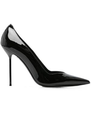 Paris Texas Lidia Patent-Finish Pointed-Toe Pumps - Black