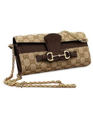 Gucci Horsebit Gg Canvas Cross Body Bag - Multicolour