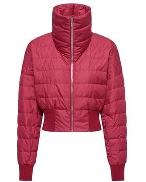 Moncler Moncler Cropped Down Jacket - Red