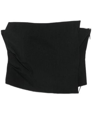 SIR. Rivoli Pinstripe-Panel Bandeau Top - Black