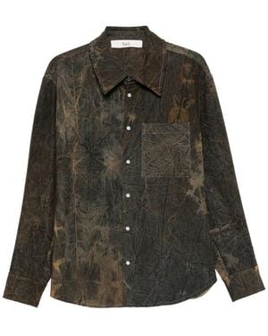 Séfr Overdyed Button-Down Shirt - Green