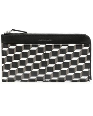 Pierre Hardy Palatine Cube Perspective-Print Wallet - Black