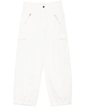 Barena Drawstring-Cuff Cargo Trousers - White