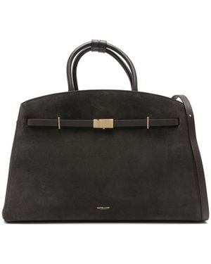 DeMellier London Suede Hudson Tote Bag - Black