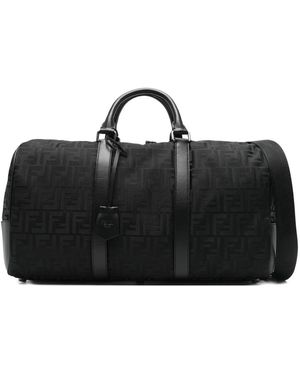 Fendi Monogram-Pattern Holdall - Black