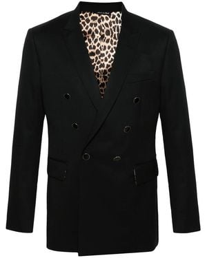 Eraldo Double-Breasted Blazer - Black