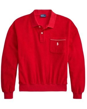 Ralph Lauren Long-Sleeve Polo Shirt - Red
