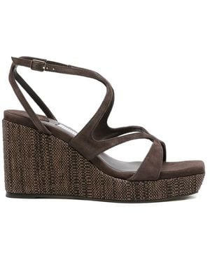 Jimmy Choo Ayla Wedge-Heel Sandals - Brown