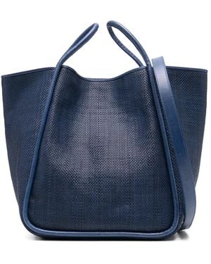 Dragon Diffusion Leather Tote Bag - Blue
