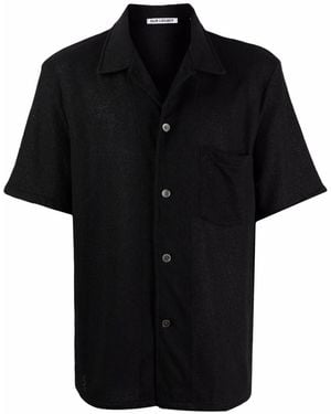 Our Legacy Boucle Short-Sleeve Shirt - Black