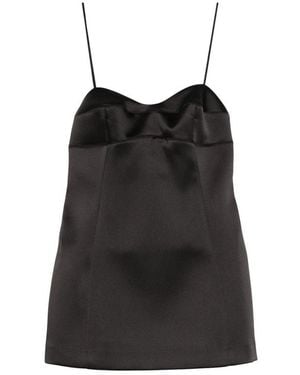 Rohe Spaghetti-Strap Sleeveless Top - Black