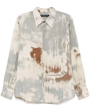 FEDERICO CINA Abstract-Print Shirt - White