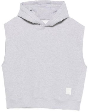 Woc Sleeveless Hoodie - White
