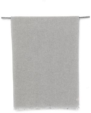 D'Aniello Sequin-Embellished Frayed Scarf - Gray
